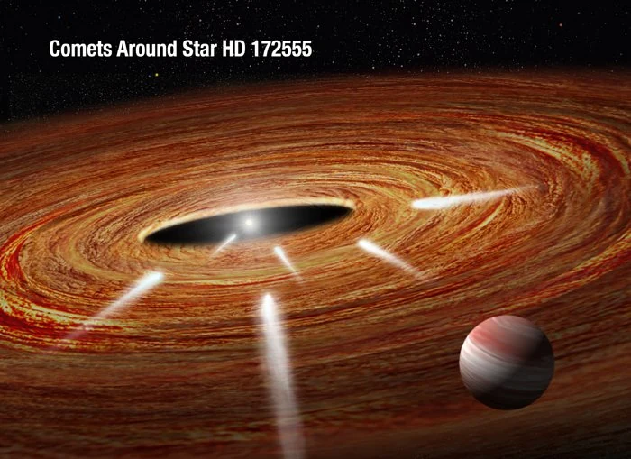 Webb Spots the 'Smoke' from Crashing Exocomets Around a Nearby Star